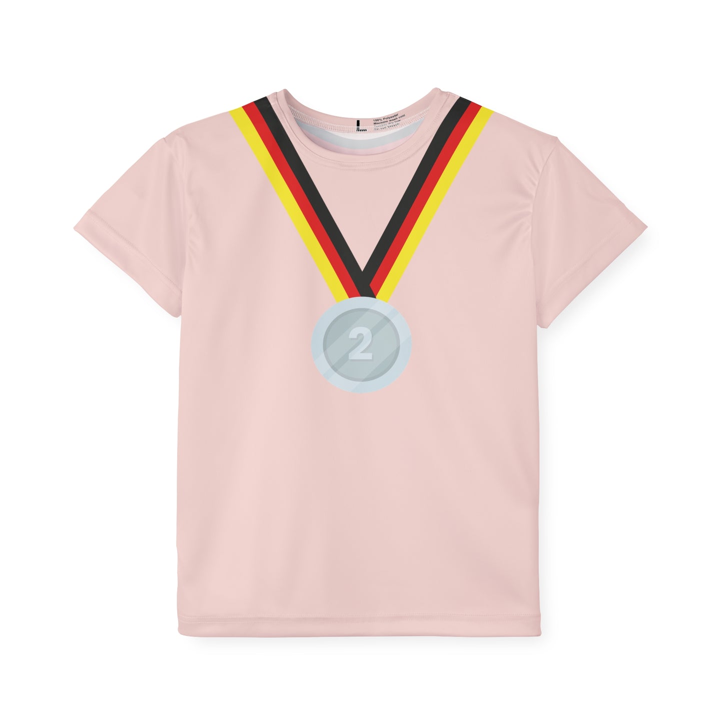 Kids Silber-Medaillen Sport Jersey