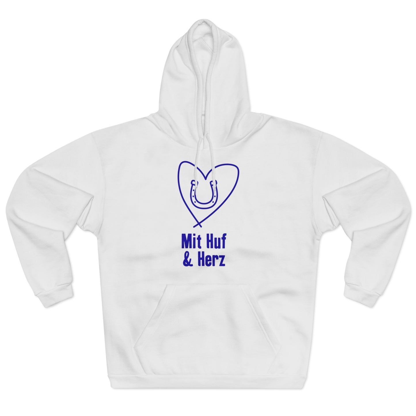 Mit Huf & Herz – Reinweiss – Unisex Hoodie