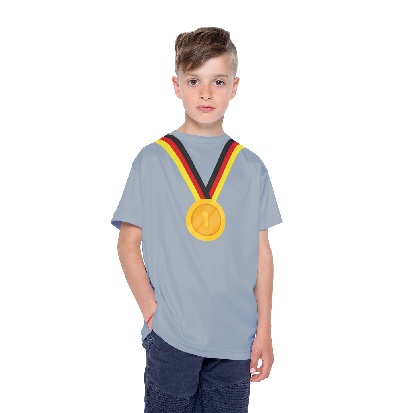 Kids Gold-Medaillen Sport Jersey